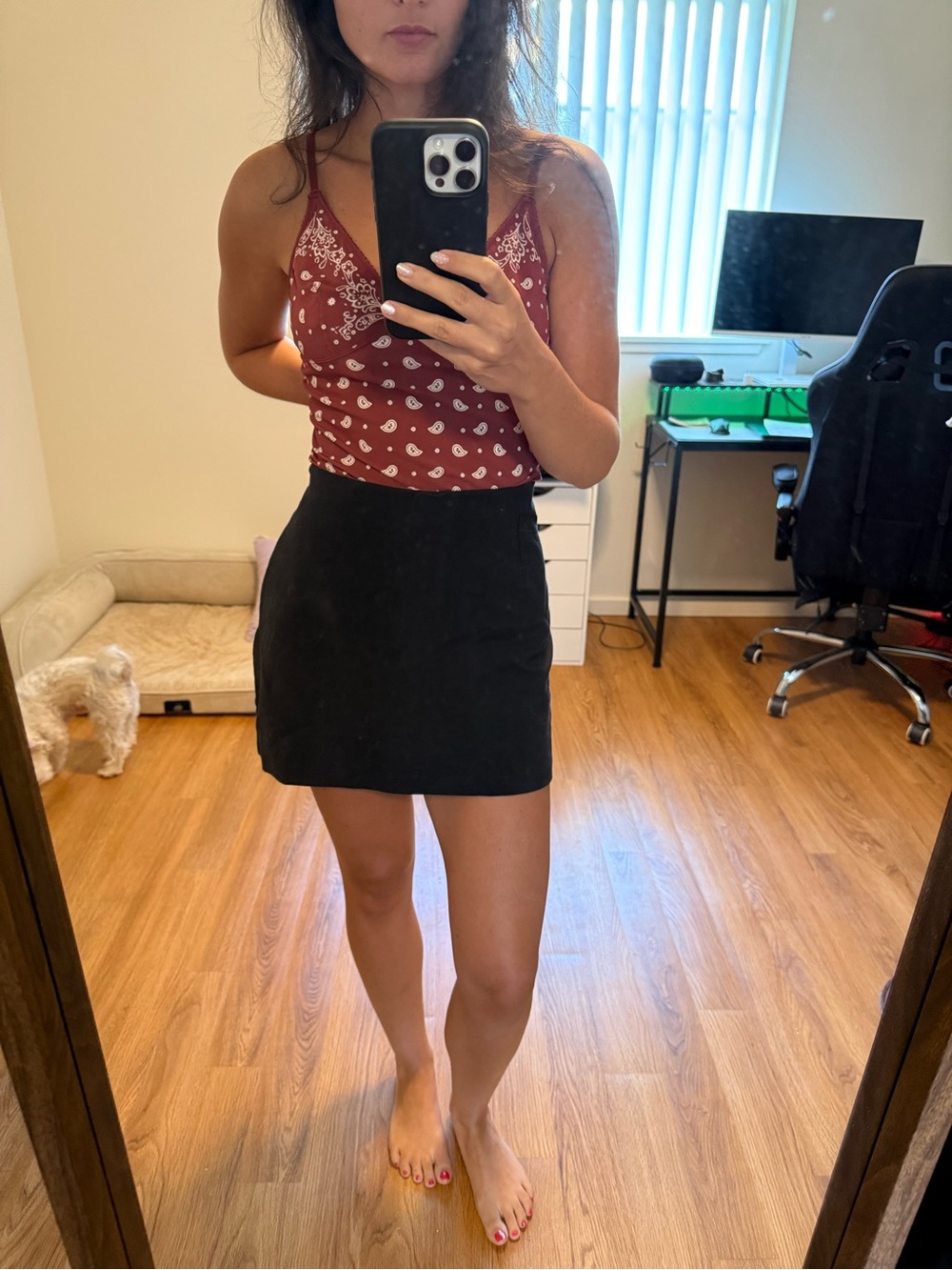 Classic Black Mini Skirt - Abercrombie and Fitch